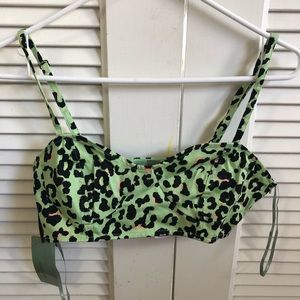 Forever 21 cheetah crop top bralette